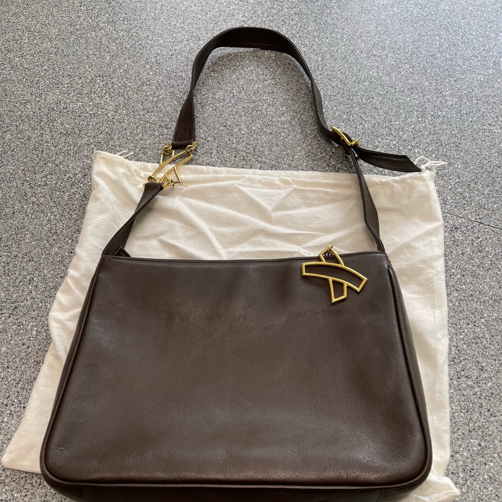 Paloma Picasso Brown Leather Bag with dust bag
